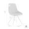 Armen Living Skye Swivel Gray Velvet and Brushed Stainless Steel Dining Room Chairs, PK2 LCSKSIGR - alternate 7